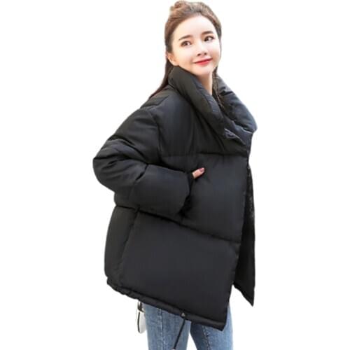 Winter Women Jacket Thick Warm Female Parka Stand Collar Coats Short Autumn Jackets