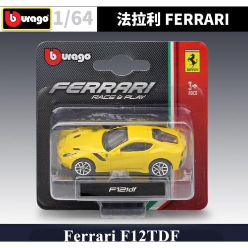 Bburago 1:64 Ferrari F12TDF Spider alloy models Car model Toy collection gift
