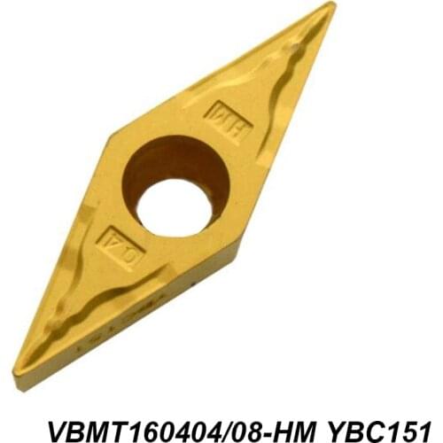Original VBMT 160404 160408 VBMT160404-HM VBMT160408-HM YBC151 Special For Steel Processing CNC Milling Cutter Insert Carbide