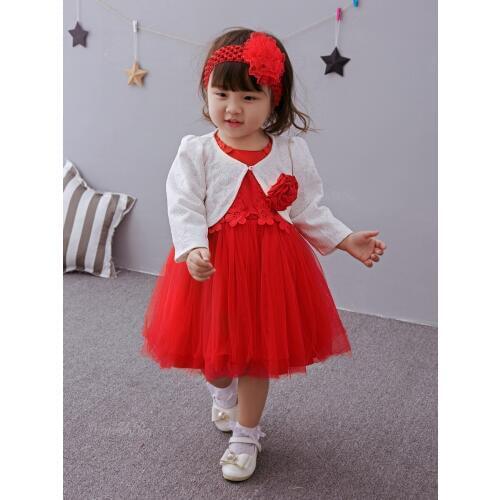 Baby Girl Christening Gowns Newborn Infant Girl Dresses Infant Princess Girls Party Lace Dress with bow for 1 years Birthday