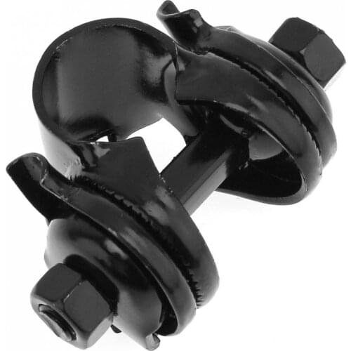 Road MTB Bicycle Saddle Seatpost 22.2mm Metal Clamping Ring with Black Paint Quick Release Bike Accessories