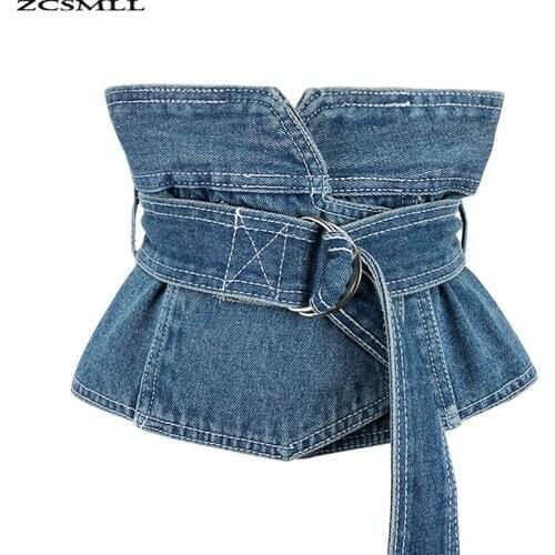 2021 New Arrival Belts for Women Four Seasons New Lady Fashion Simple Denim Sashes Vintage Patchwork All-match Accessorise Belt