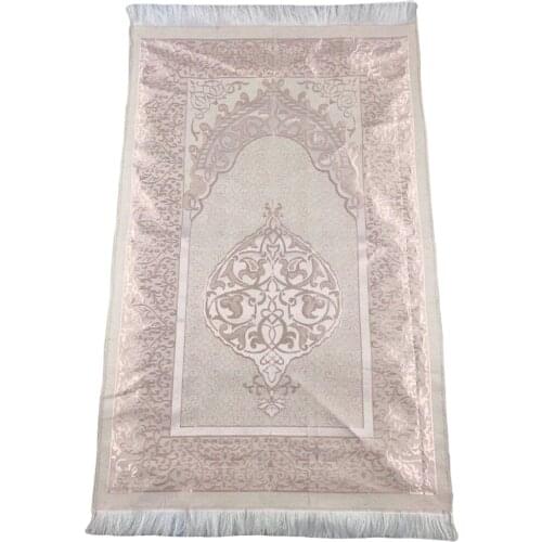 Keven Home Touchstone Series Luxury Prayer Rug Rosary Set Custom Embroidered Sheath Islamic Turkish Prayer Rug Sajjadah Muslim