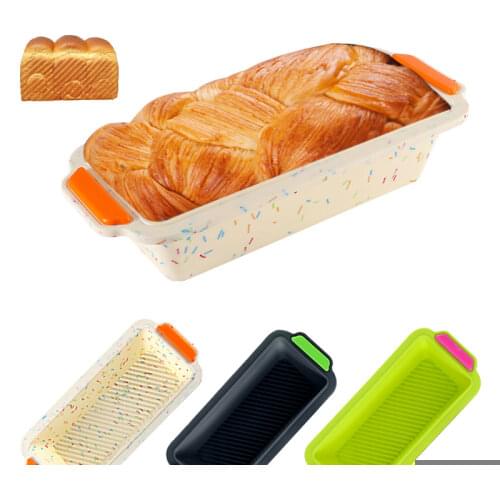 New spot silicone two-color toast bread mold color diy cake mold