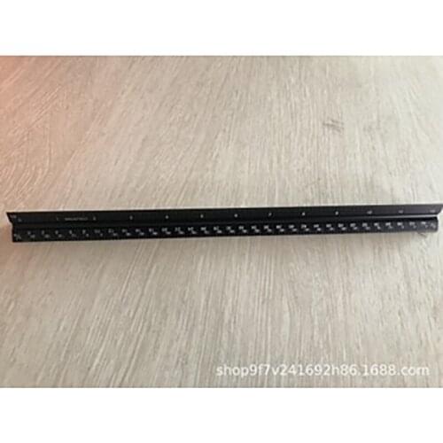 Special aluminum alloy triangular scale for drawing, 30cm printing scale scale, student ruler Measuring tools