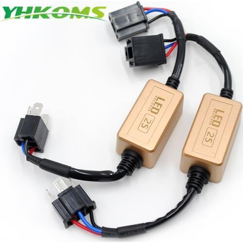 YHKOMS H4 H7 LED Canbus Decoder H1 H3 9005 H 9006 H8 H11 Error Free For LED Car Headlight Warning Canceller No Flickering