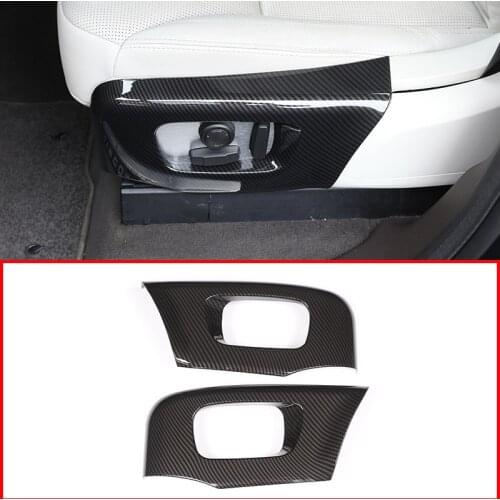 Carbon Fiber For Land rover Discovery 5 L462 LR5 2017-19 ABS Car Seat Side Cover Trim For Range Rover Velar RR Sport 2018 2019