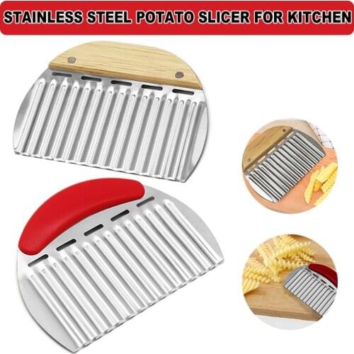 Wavy Potato Ripples Stainless Steel Fruit Vegetable Cutter French Fries Slice Tool GQ