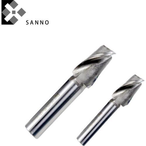 3pcs High hardness straight shank keyseat milling cutter 2 flutes 2 / 5 / 10 / 13 / 14mm slot drills HSS-Al spiral end mills