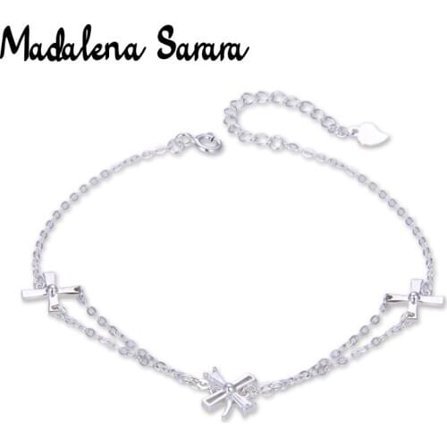 MADALENA SARARA S925 Women Bracelet Knot Type Simple Style Chain Bracelet