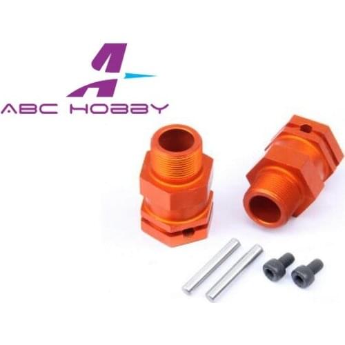 1:5 5b 5T 5SC Alloy Metal Rear Hub Hex Wheel nuts(self-locking)for 1/5 RC Car Rovan KM motor hpi racing 2pcs