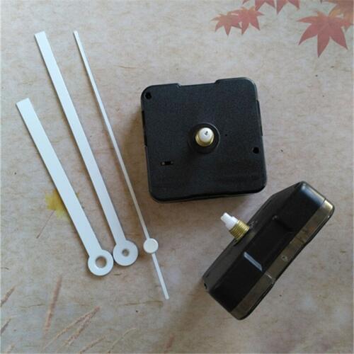 50PCS Sweep 12mm Shaft Quartz Clock Mechanism with White Clock Hands DIY Wall Clock