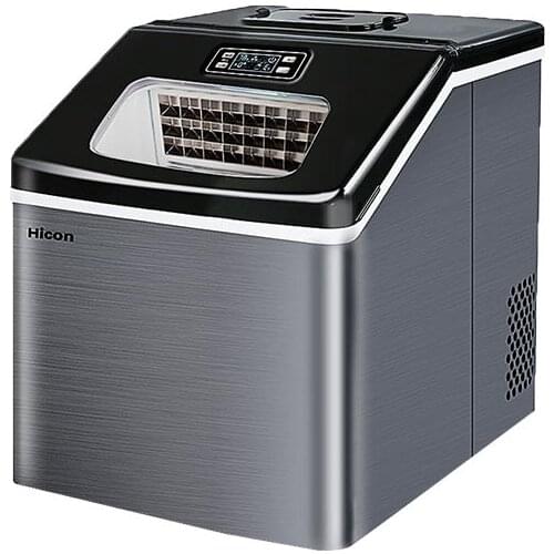 220V HICON Automatic Ice Making Machine 25KG Commercial Cube Ice Maker Mini home for Coffee House Milk Tea Bar