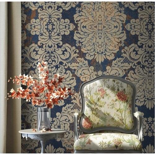 Beibehang custom European Damascus Retro wall paper Decoration Mural wall Painting Wallpapers for Living Room bedroom background