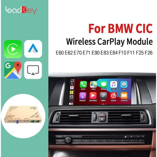 Loadkey & Carlinkit Decoder Wireless CarPlay Android Auto for BMW CIC System X1 X3 X5 X4 X6 1-7 Series Multimedia Mirror Link