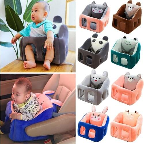 Baby Cartoon Sofa Cover No Cotton Anti-fall Plush Chair Washable Baby Sofa Skin Lightweight Parts Little Child Accessories