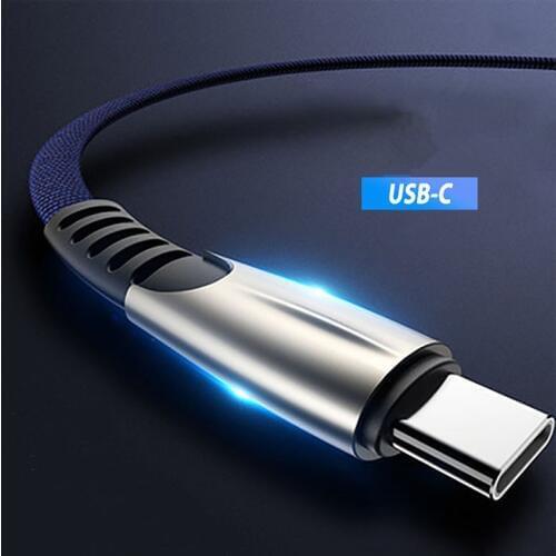 Length:1m Type C Cable 3.1 Fast Charging Cord For Samsung Galaxy S10 5G A40 A50 Xiaomi Mi 9 9T CC9 CC9E USB C USB-C Wire 1 Meter