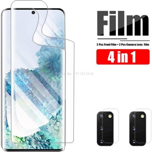 Hydrogel Film Full Cover For Samsung Galaxy Note 20 Plus S20 Ultra Camera Screen Protector On For Samsung Note20 S 20 S20Ultra