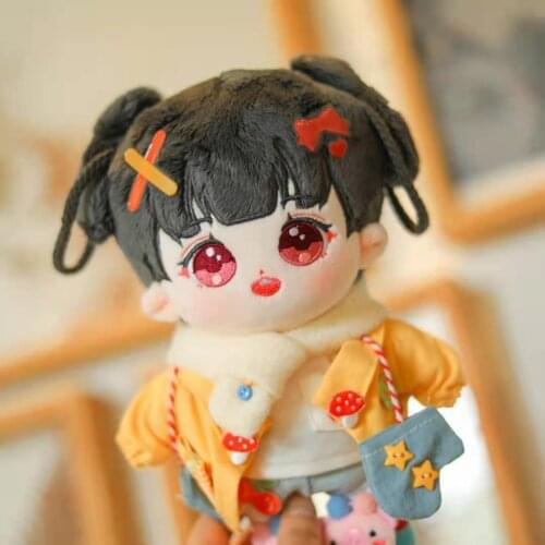 Limit Idol Kpop Girl Star Plush 20cm Doll Body Toy Bun Braid Soft No attributes Cute Lovely Cos Cosplay Gift C MK