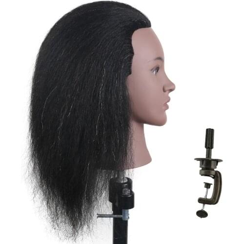 Hairdressing-Head Mannequins Female Mannequin Head Black Women Mannequin Heads Hair Styling Doll Head Hair Training Heads