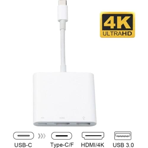 Type-C USB C To USB 3.1 Type C Multifunction Adapter Cable Male To Female Charging Converter Digital AV Multiport