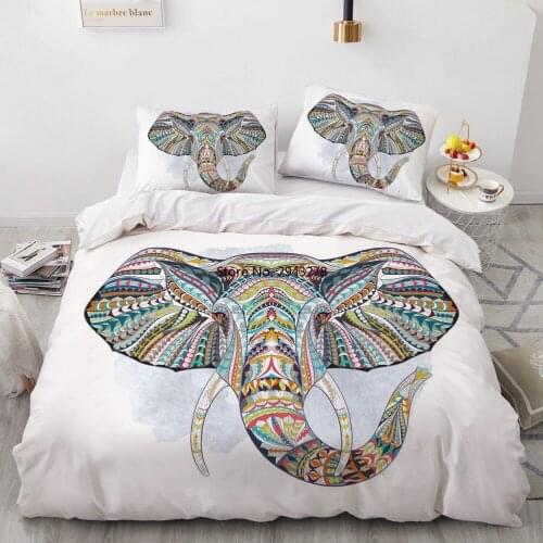 Fashion 3D Bohemian Bedding Set Design Custom Bed Linen Comforter Quilt Cover Simple Home Textile King Size Dropshipping