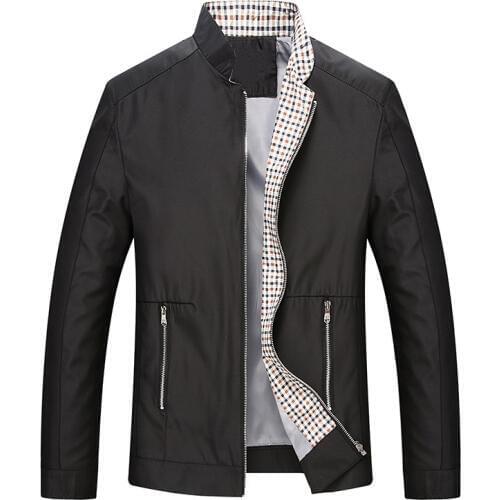 New leisure business men jacket zipper coat Slim Fitted Spring and Autumn Jackets