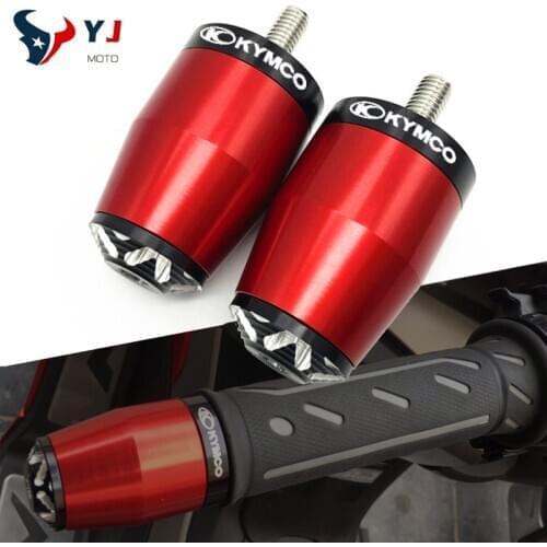 For KYMCO Xciting 250 300 400 400S 500 Downtown DT 200i 300i 350i 125 200 350 K-xct AK550 Motorcycle CNC Handlebar Grips End