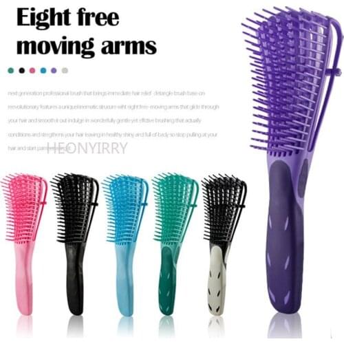 Hairdressing Hair Octopus Comb Detangling Brush For Curly Hair Womens Household Massage Non-Knotted Comb