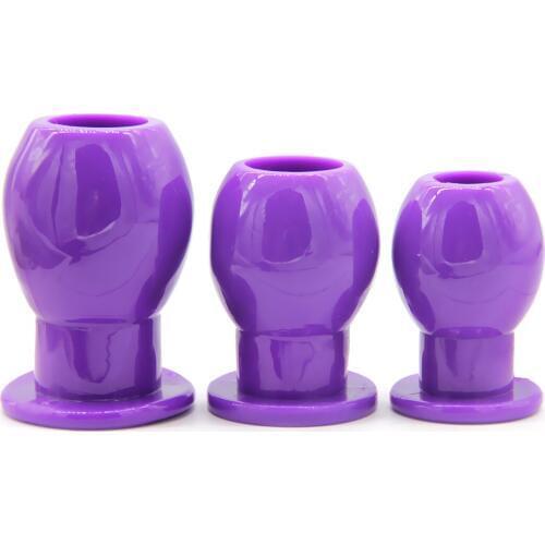 Hollow Silicone Anal Plug Prostate Massage Butt Plug Enema Anal Extend Sex Toys Erotic Anus Massager Anal Dilator Adult Toys