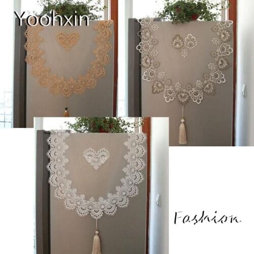 Luxury Transparent lace bed Table Runner embroidery lace table flag cloth cover mat tea tablecloth Wedding 2021 Christmas decor