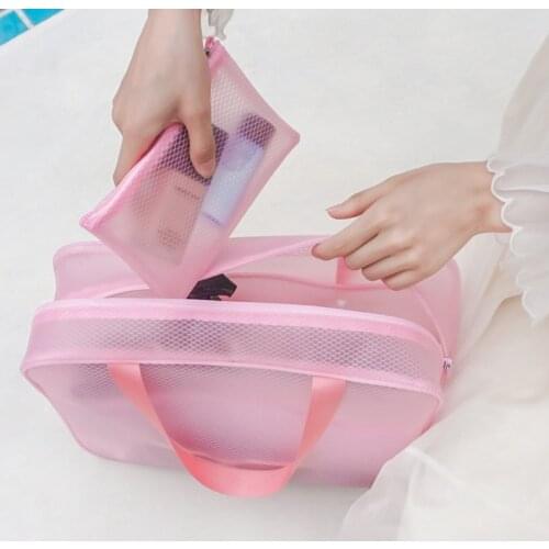 Swimming Waterproof Bag Outdoor Portable Clothing Storage Bag Dry Wet Separation Washing Bag Cosmetic Storage Bag