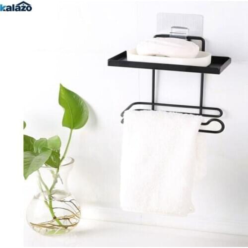 Iron double partition paper roll holder Bathroom toilet Mobile Phone paper towel holder kitchen storage rack