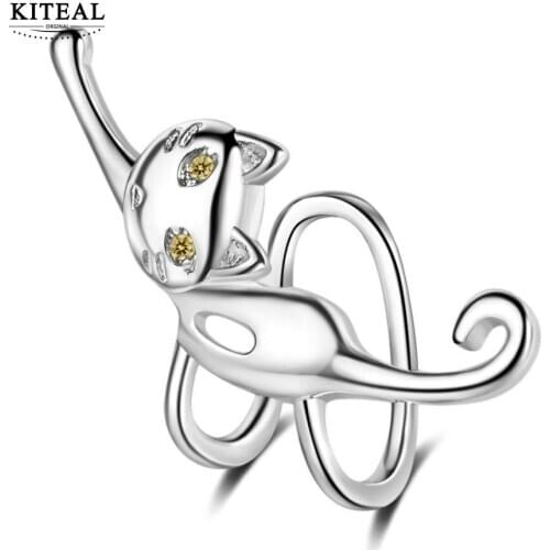 KITEAL Fox Ear clip female set zirconium diamond no ear hole ear clip simple small personality random red ear ornaments
