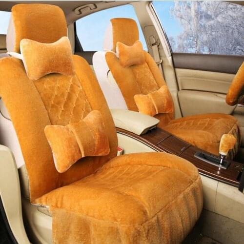 Winter New Plush car seat covers Universal for honda accord 2003-2007 2018 honda civic 2018 crv jazz fit city Car seat protector