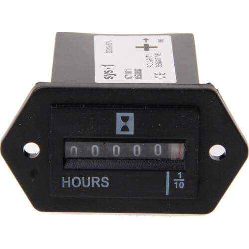 1PC New DC10V-80V Generator Sealed Hour Meter Counter For Boats Trucks Tractors Cars