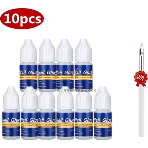 10 Pcs 3g Adhesive Glue Professional Acrylic Nail Art Tips Decor Manicure Tool In Stock Fast Shipping Bbo