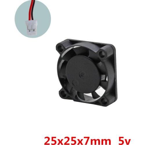 3pcs/lot 25x25x7mm 2507 mini fan 5V Brushless DC Fans Cooling FAN cooler for Electronic 3D printer heat dissipation