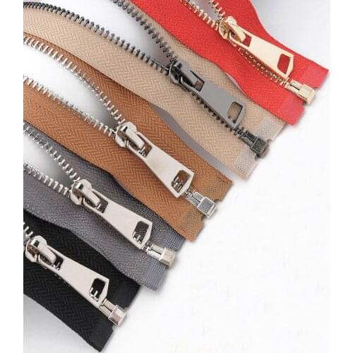 5# Meetee 85cm Metal Zippers Open End Zipper Closure Gold Silver Black Teeth Jacket Coat Sewing Zip DIY Clothing Accessories