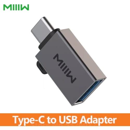 Miiiw Type-C to USB Adapter OTG Power Transmission for Mobile Phone USB3.0 Interface Connected To U Disk With Lanyard
