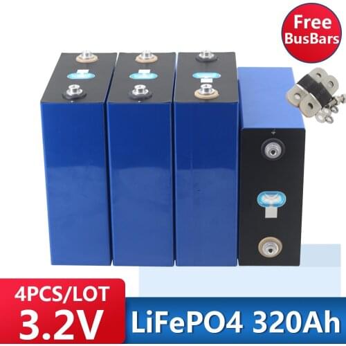 4PCS A Grade 3.2V LiFePO4 310AH LITHIUM IRON PHOSPHATE BATTERY ELECTRIC BUS RV ELECTRIC VEHICLE 12V 310AH POWER LITHIUM BATTERY