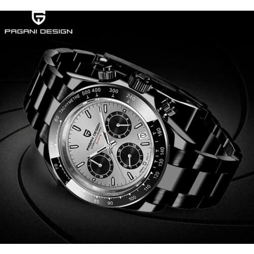 PAGANI Design 2021 New Mens Sports Quartz Watches Top Brand Sapphire Stainless Steel 100m Waterproof Chronograph Reloj Hombre