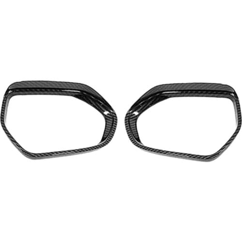 ABS Carbon Fiber Car Rearview Mirror Covers Rain Eyebrow Cover Trim Frame for Honda Accord 2018-2020