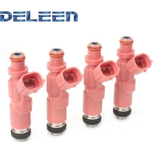 Deleen 4x High impedance Fuel Injector 23250-75080 / FJ793 For Toyota Car Accessories