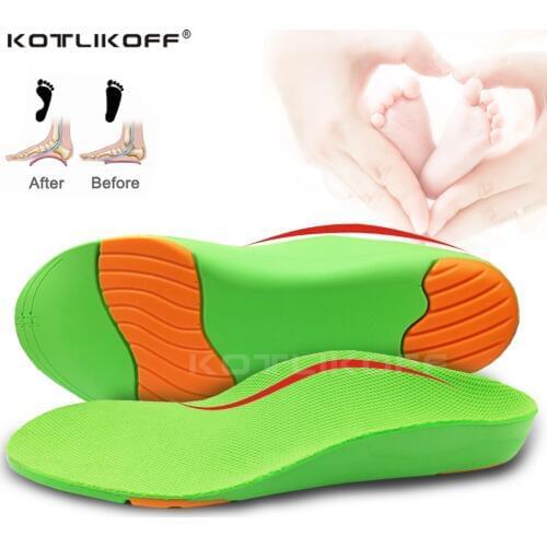 3D Children Orthopedic Shoes Sole Insoles Arch Support Insoles Baby Orthopedic Flat Feet O/X Legs Valgus Varus Cushion For Kids
