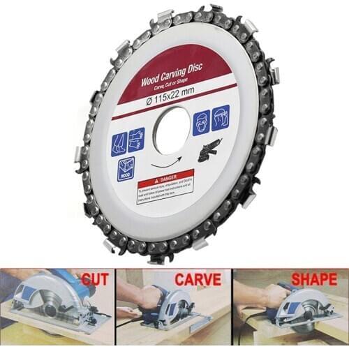 4.5 Inch Circular Saw Blade Chainsaw Chain Wood Carving Disc Woodworking Angle Grinders Universal For Wood Cutting Discs