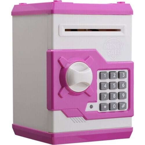 Electronic Piggy Bank ATM Password Money Box Cash Coin Saving Safe Auto Scroll