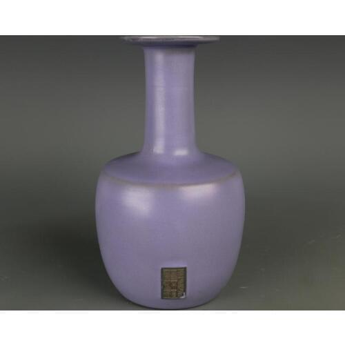 Antique SongDynasty porcelain vase,Ru Kiln,Violet glaze,with mark,Hand-painted crafts,Collection&Adornment,Free shipping