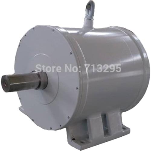 5KW 375RPM 240VDC Horizontal Wind&hydro Alternator/ Permanent Magnet Water Power Dynamotor Hydro Turbine New Energy