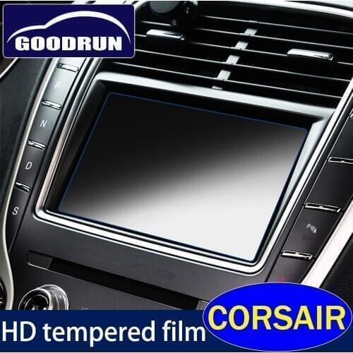 HD Tempered Film For Lincoln CORSAIR Anti Scratch Anti-blue Light Navigation Glass Screen Protector Car Sticker Accessories